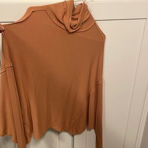 Size S, Free People, sweater, light orange, super comfy!